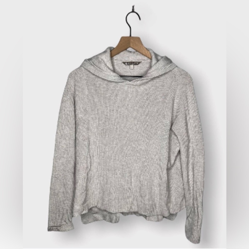 Athleta Seamless Hooded Cable Knit sweater
